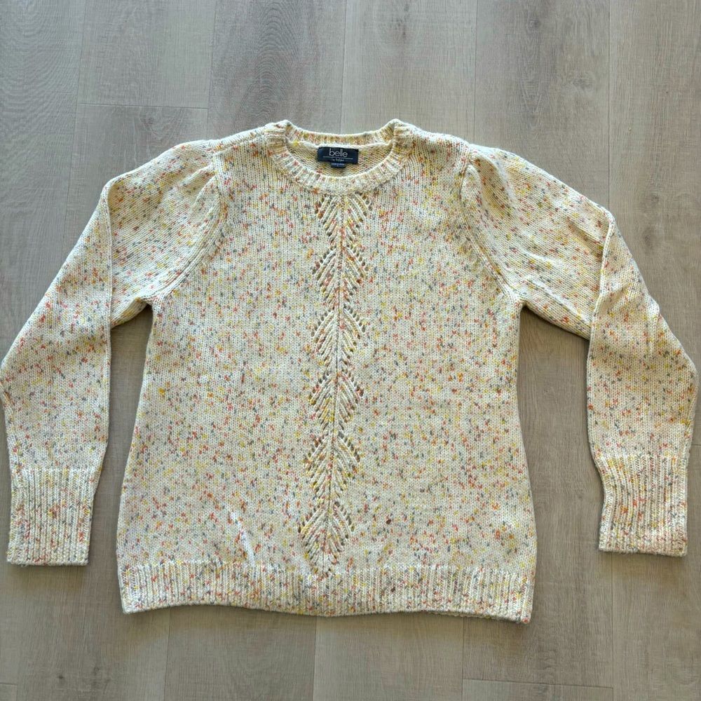 Belle by Belldini Crewneck Sweater Size Large